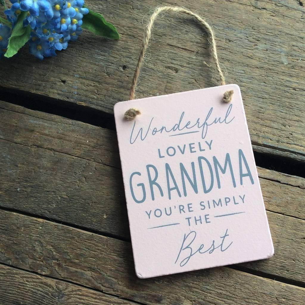 Grandma Sign By The Contemporary Home