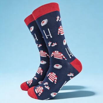 Rugby Pint Glass, Socks And Snacks Gift Set, 2 of 6