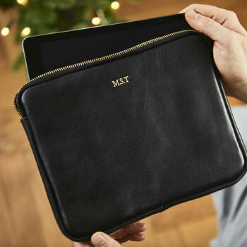 Personalised Leather iPad Travel Pouch, 2 of 7