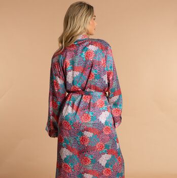 Indian Peacock Print Robe, 5 of 7