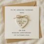 Personalised Wedding Anniversary Card For Husband Or Wife, thumbnail 1 of 3