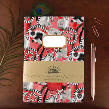 Conspiracy Of Lemurs A5 Lined And Plain Notebook Set, 2 of 7