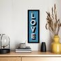 Framed Vertical Typography Love Print, thumbnail 6 of 9