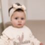 Easter Bunny Ears Personalised Name Embroidered Child's Sweatshirt Jumper, thumbnail 2 of 7