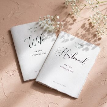 Wedding Vow Cards Husband And Wife Vow Books, 9 of 10