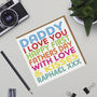 Personalised Daddy First Father's Day Card, thumbnail 1 of 2