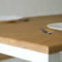 Dining Table, In Oak, Square Legs, Choice Of Colours, thumbnail 4 of 11