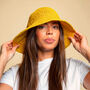Yellow Signature Woven Sun Hat, thumbnail 1 of 6