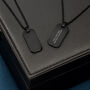 Personalised Men's Gunmetal Pendant Necklace, thumbnail 2 of 4