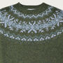 T Lab Robbie Forest Green Fair Isle Lambswool Jumper, thumbnail 4 of 5