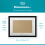 Handmade Black Wooden Picture Frame With Mount For A4, thumbnail 5 of 8