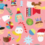 Christmas Characters Wrapping Paper Two Sheets, thumbnail 3 of 7