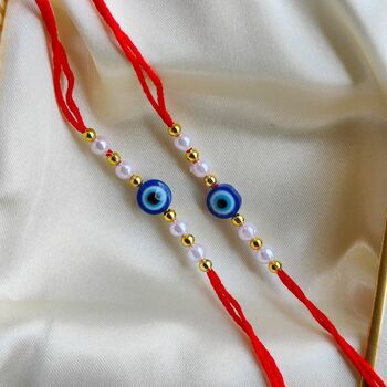Evil Eye Bead Rakhi For Raksha Bandhan Hindu Festival, 3 of 8