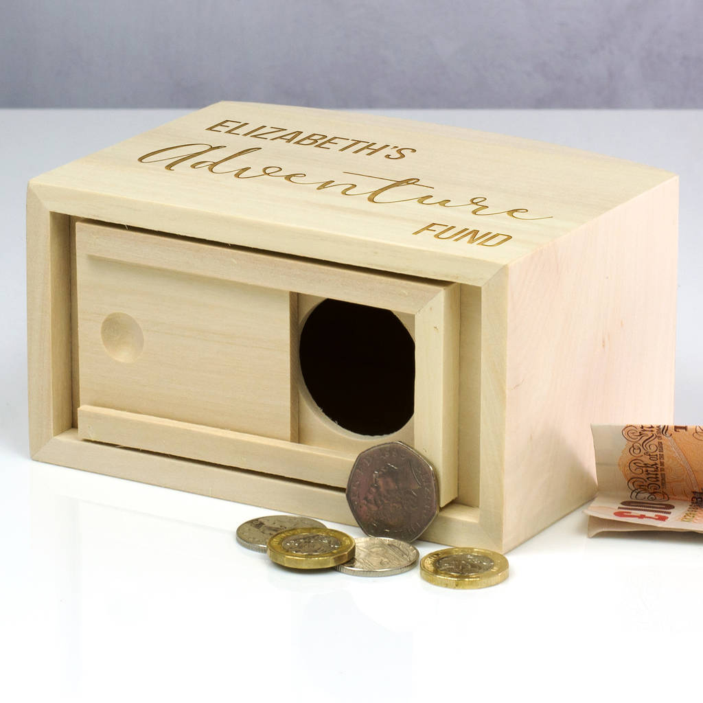 personalised adventure fund money box by mirrorin personalised adventure fund money box by mirrorin