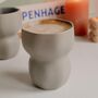 Espen Light Grey Hammered Coffee Mug, thumbnail 3 of 5