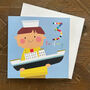 Ship 3rd Birthday Card, thumbnail 3 of 5