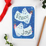 Peace And Joy Angels Christmas Card, thumbnail 1 of 5