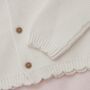 Personalised Little Love White Cardigan, thumbnail 5 of 5