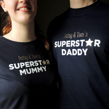 Personalised Superstar Mummy T Shirt, 4 of 5