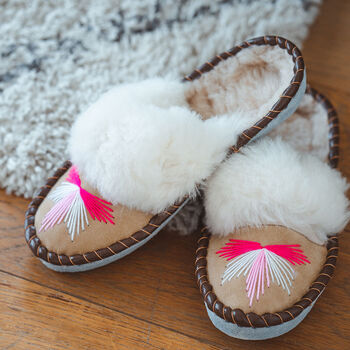 Sen Pink Mule Sheepers Slippers, 3 of 10