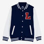 Varsity Baseball Jacket Personalised With College Letter L, thumbnail 2 of 2