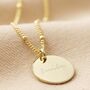 Personalised Name Sterling Silver Disc Necklace, thumbnail 6 of 9