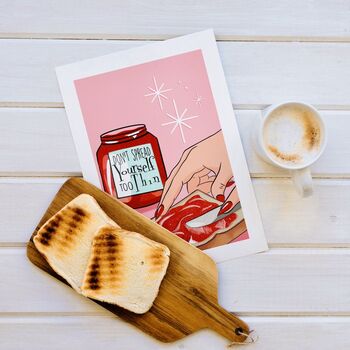 Toast And Jam, Retro Breakfast Art Print, 2 of 10