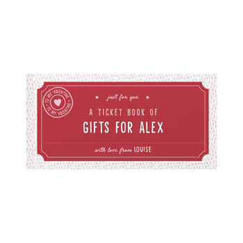 Personalised Book Of Relationship Giftable Tickets, 8 of 11