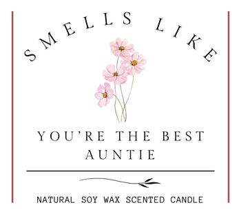 Auntie Birthday Gift, Auntie To Be Scented Candle, Gift For The Best Auntie, 10 of 10