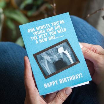 'New Hip' Funny Birthday Card, 3 of 4