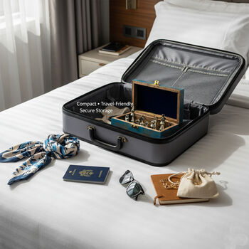 Blue Tree Of Life Engraved Wooden Keepsake Box, 4 of 12
