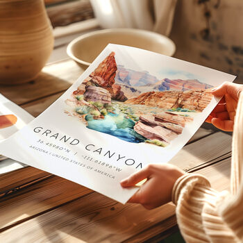 Destination Landmark Poster For Grand Canyon Arizona, 3 of 7