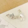 Mortar Board Engraved Silver Graduation Charm And Card, thumbnail 3 of 9