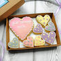 Personalised Polka Dot Heart Cookie Letterbox Gift, thumbnail 1 of 3
