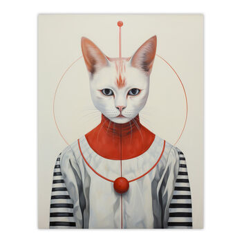 The Cat King Scifi Cat Lovers Striking Wall Art Print, 6 of 6