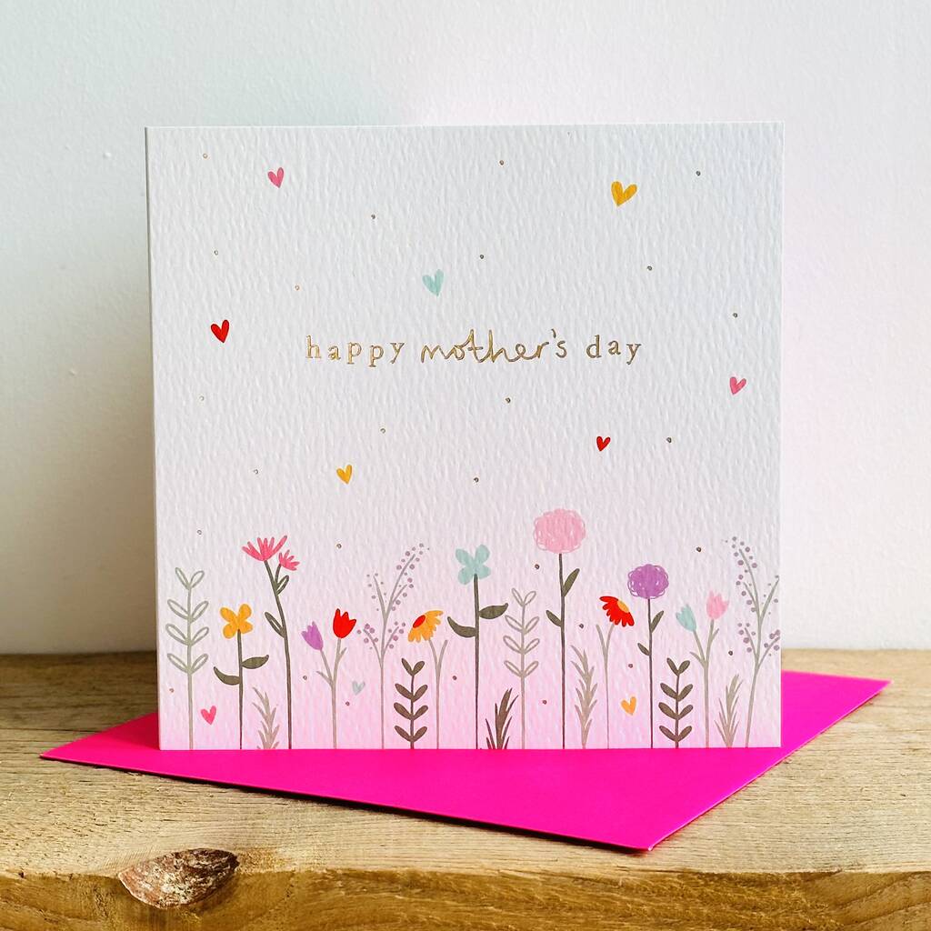 Happy Mother's Day Gold Foil Floral Card