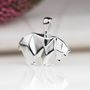Personalised Silver Origami Polar Bear Necklace, thumbnail 5 of 7
