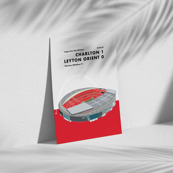 Charlton Play Off Final Wembley Print, 3 of 4