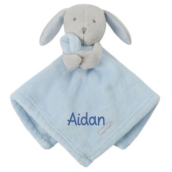 Personalised Baby Rabbit Comforter Embroidered Gift, 6 of 6