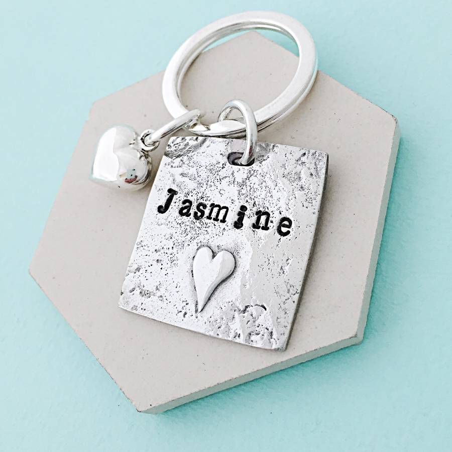 Personalised Pewter Keyring By Sophie Jones Jewellery