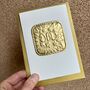 Handmade Gold Foil Dad Birthday Card, thumbnail 1 of 3