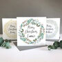Personalised Wreath Christmas Card, thumbnail 3 of 5
