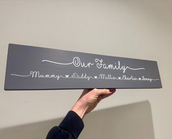 Our Family Wooden Sign, 5 of 7