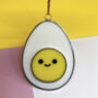 Handmade Smiley Egg Decoration, thumbnail 1 of 2