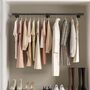Black Wall Mounted Clothes Rail Clothes Rack Dryer, thumbnail 2 of 7