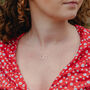 Silver Interlinked Circle Necklace, thumbnail 2 of 4