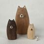 Wooden Family Of Three Cats, thumbnail 6 of 6