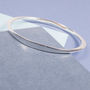 Sterling Silver Oval Twist Bangle, thumbnail 2 of 7