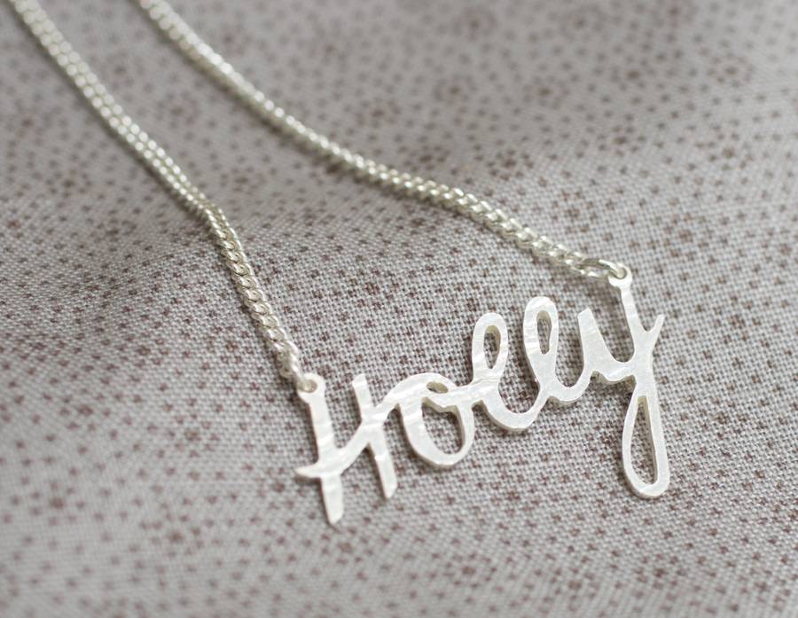 Personalised Handmade Silver Name Necklace, 1 of 12
