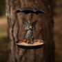 Hanging Bird Feeder Fairy With Umbrella Bird Bath Decor, thumbnail 10 of 11